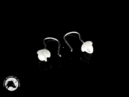 Elegant Silver Fish Hook Earrings 22mm
