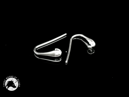 Elegant Silver Drop Earrings 14mm