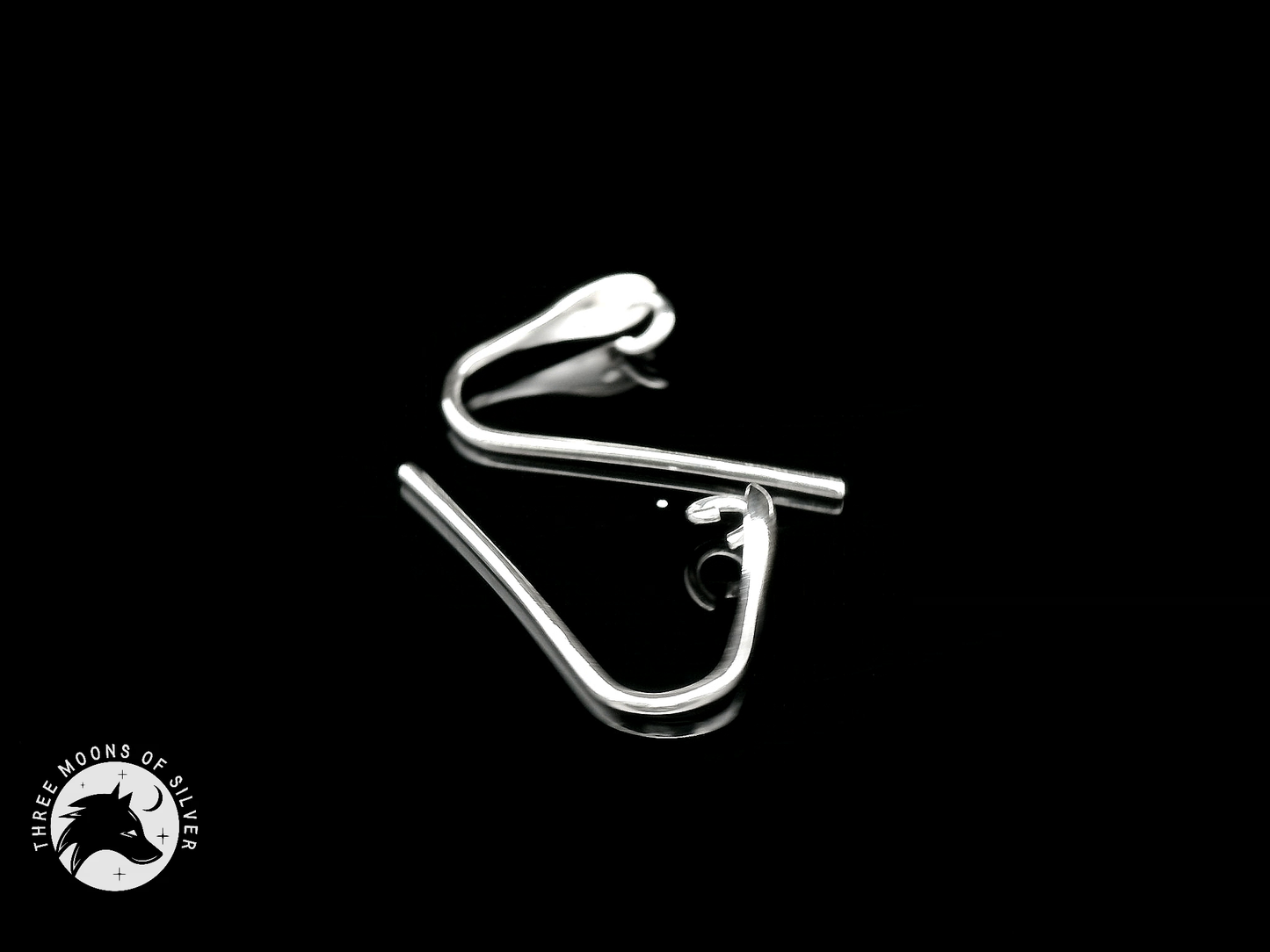 Elegant Silver Drop Earrings 14mm