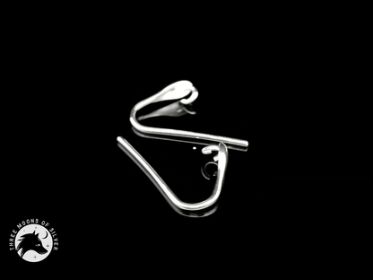 Elegant Silver Drop Earrings 14mm