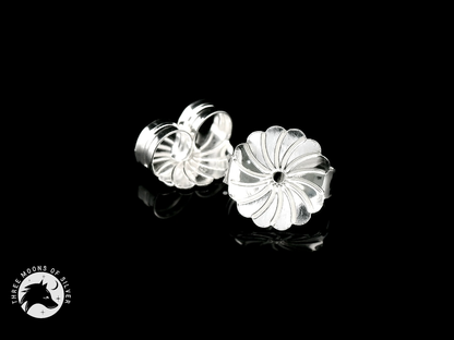 Elegant Silver Back Butterflies 9mm
