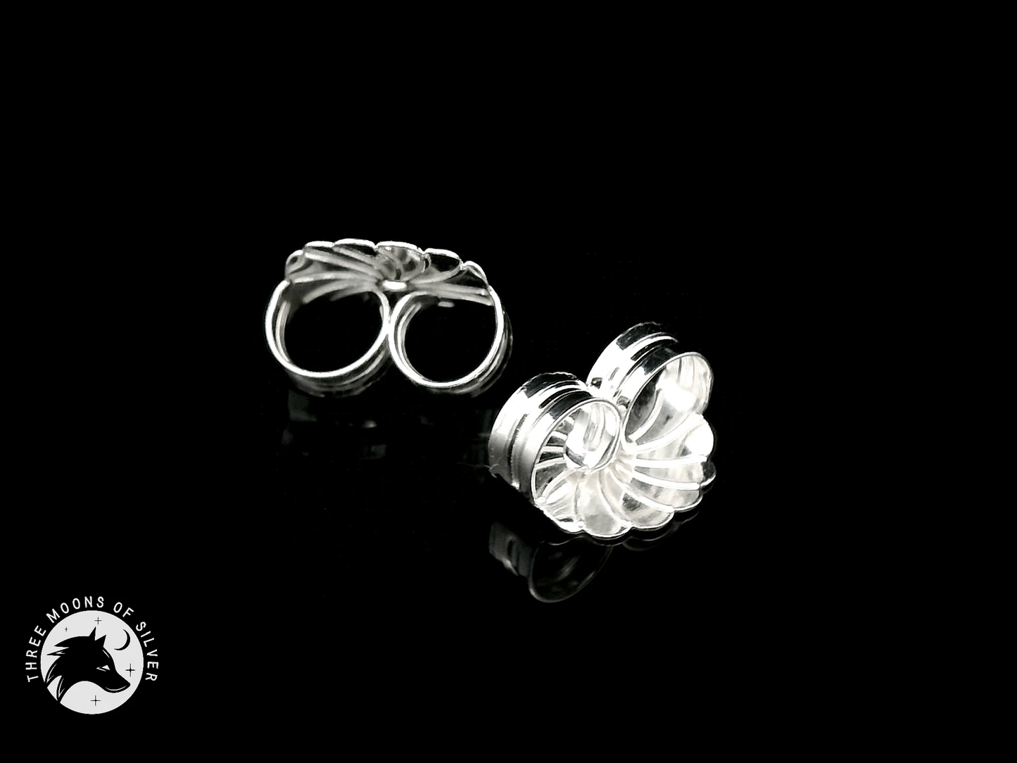 Elegant Silver Back Butterflies 9mm