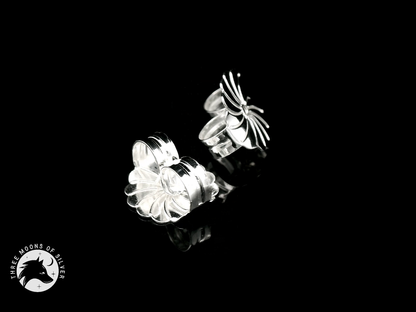 Elegant Silver Back Butterflies 9mm