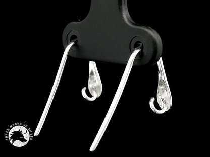Elegant Silver Drop Earrings 14mm