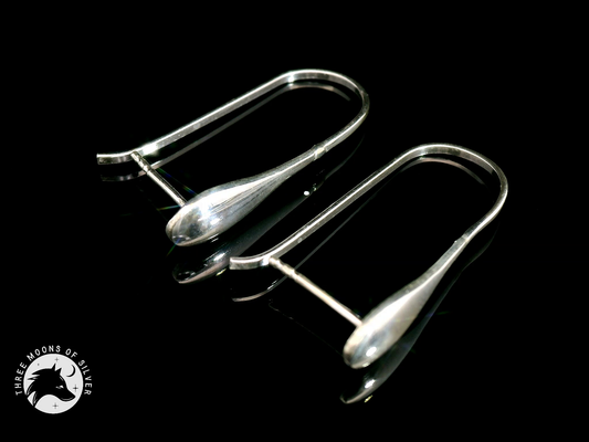 Elegant Silver Drop Earrings 25mm