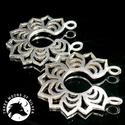 Minimalistic Silver Hoop Earrings 16mm