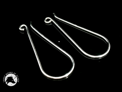 Elegant Silver Earrings 35mm