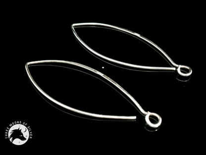 Elegant Silver Earrings 38mm