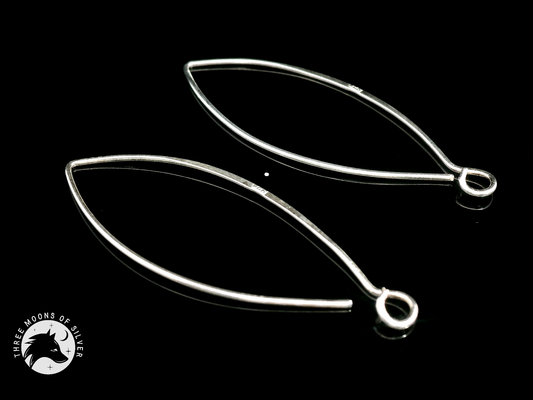 Elegant Silver Earrings 38mm