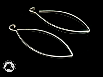 Elegant Silver Earrings 38mm