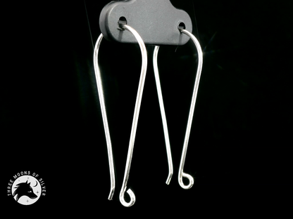 Elegant Silver Earrings 35mm