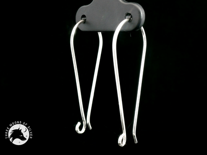 Elegant Silver Earrings 35mm