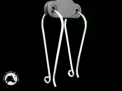 Elegant Silver Earrings 35mm