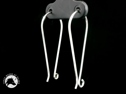 Elegant Silver Earrings 35mm