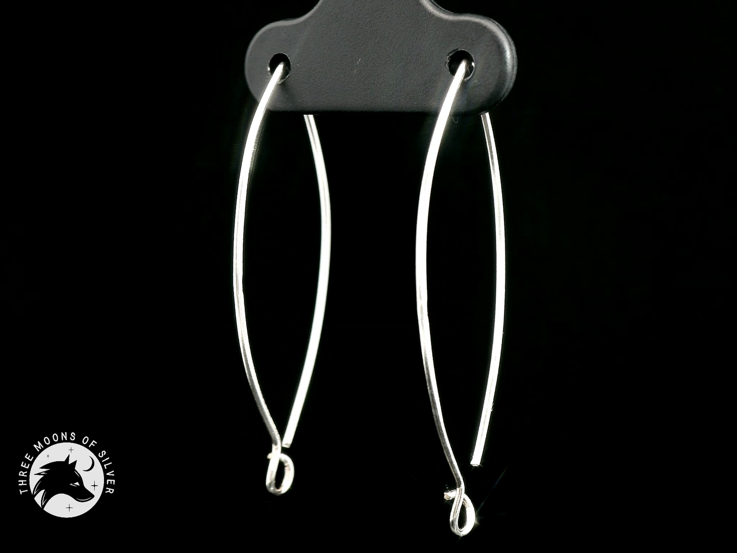 Elegant Silver Earrings 38mm