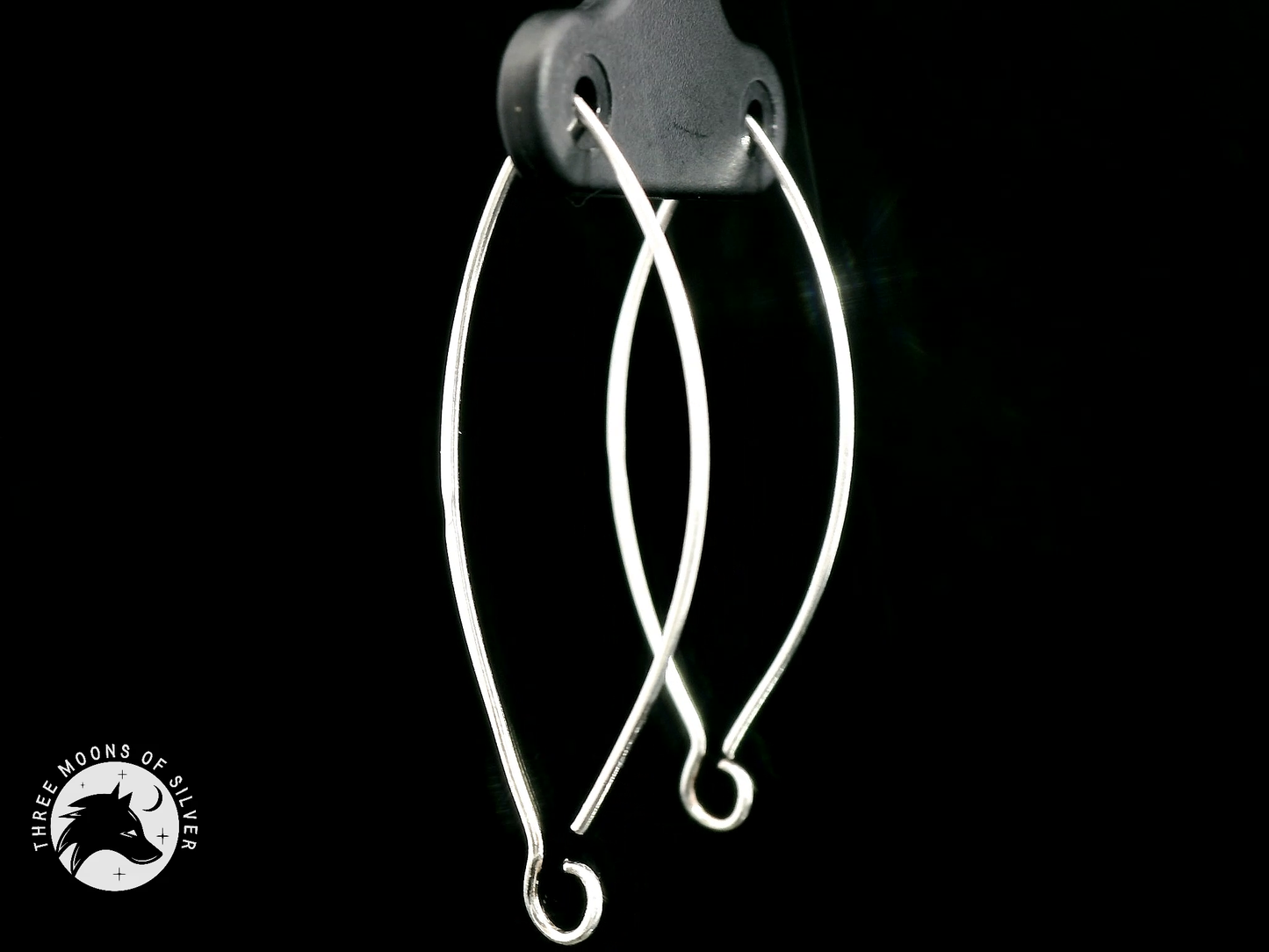 Elegant Silver Earrings 38mm
