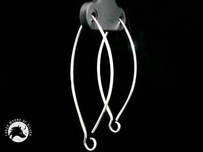 Elegant Silver Earrings 38mm