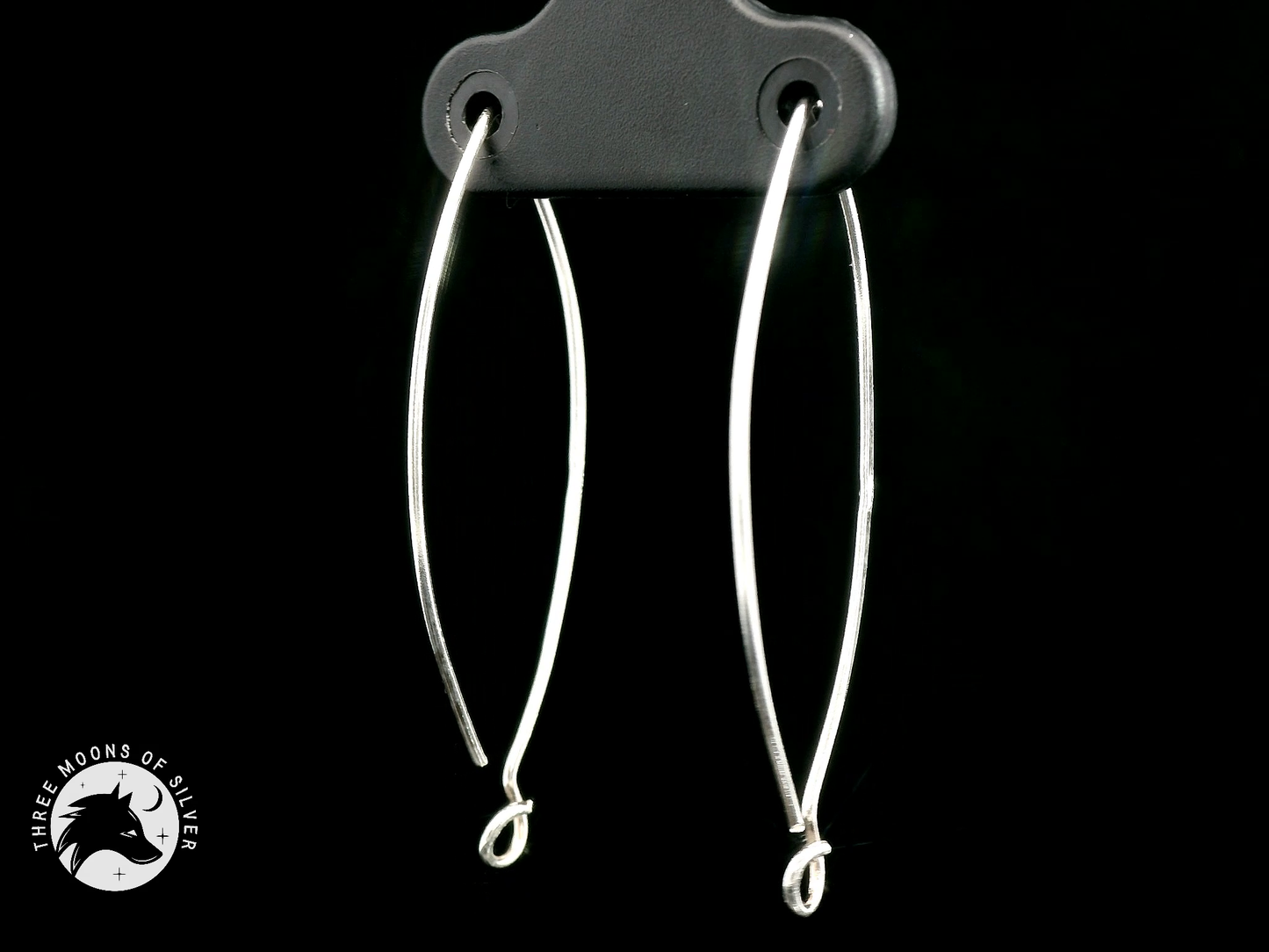 Elegant Silver Earrings 38mm