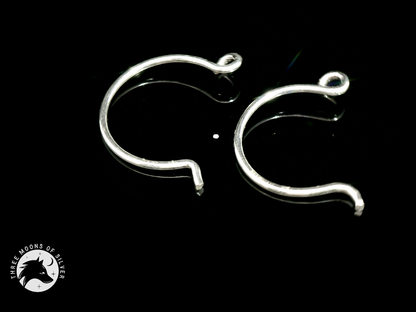 Elegant Silver Earrings 10mm