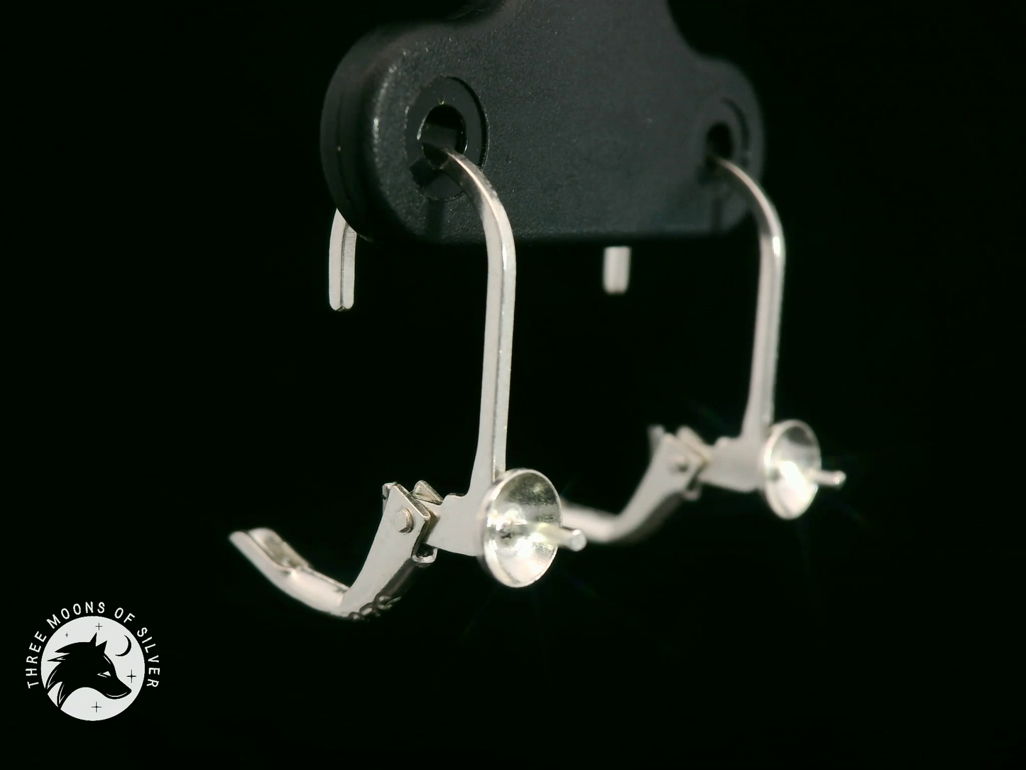 Silver Lever Back Earrings 13mm