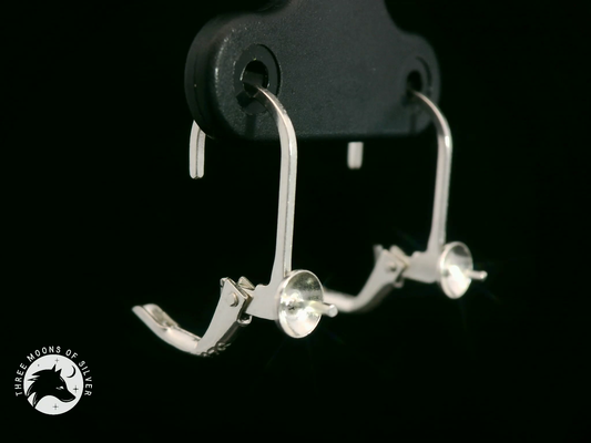 Silver Lever Back Earrings 13mm