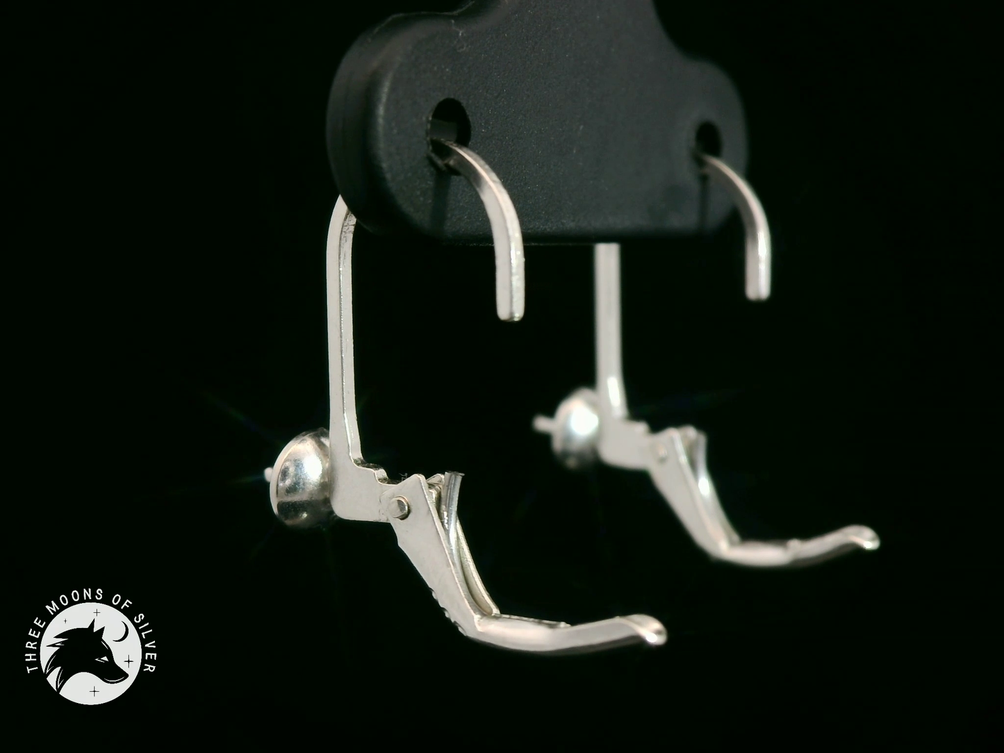 Silver Lever Back Earrings 13mm