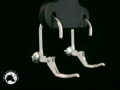 Silver Lever Back Earrings 13mm