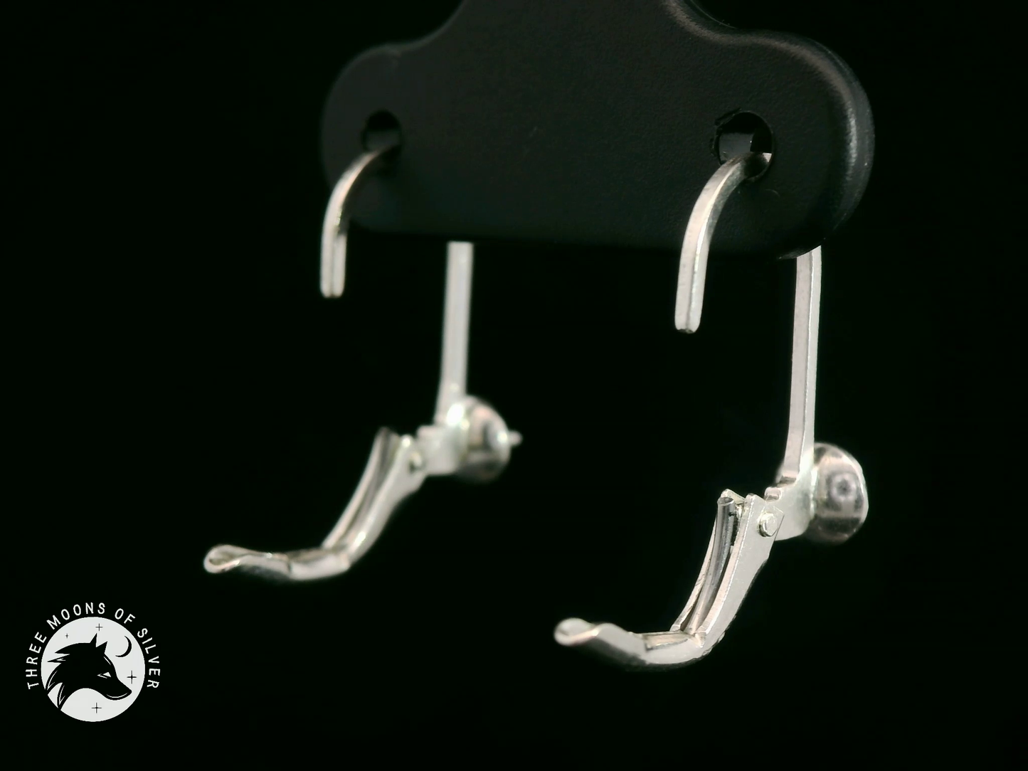 Silver Lever Back Earrings 13mm
