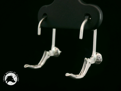 Silver Lever Back Earrings 13mm