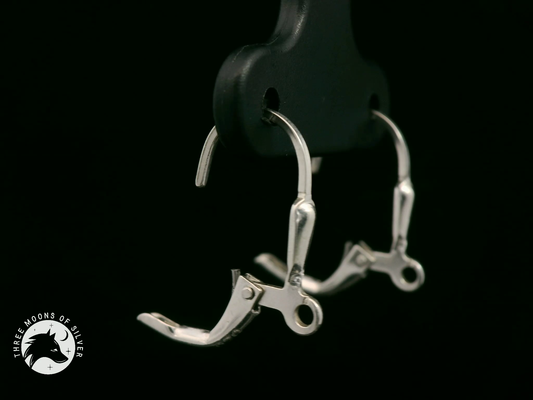 Silver Lever Back Earrings 15mm
