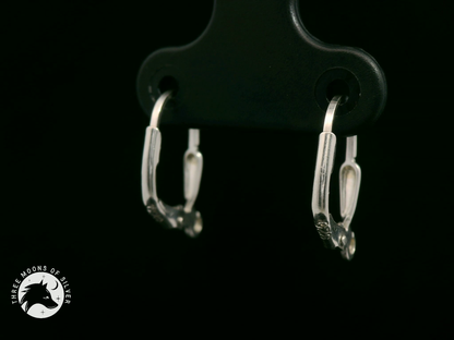 Silver Lever Back Earrings 15mm