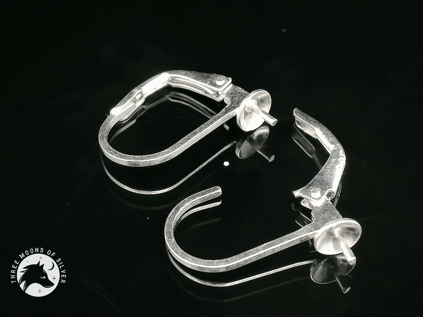 Silver Lever Back Earrings 13mm