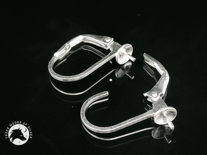 Silver Lever Back Earrings 13mm