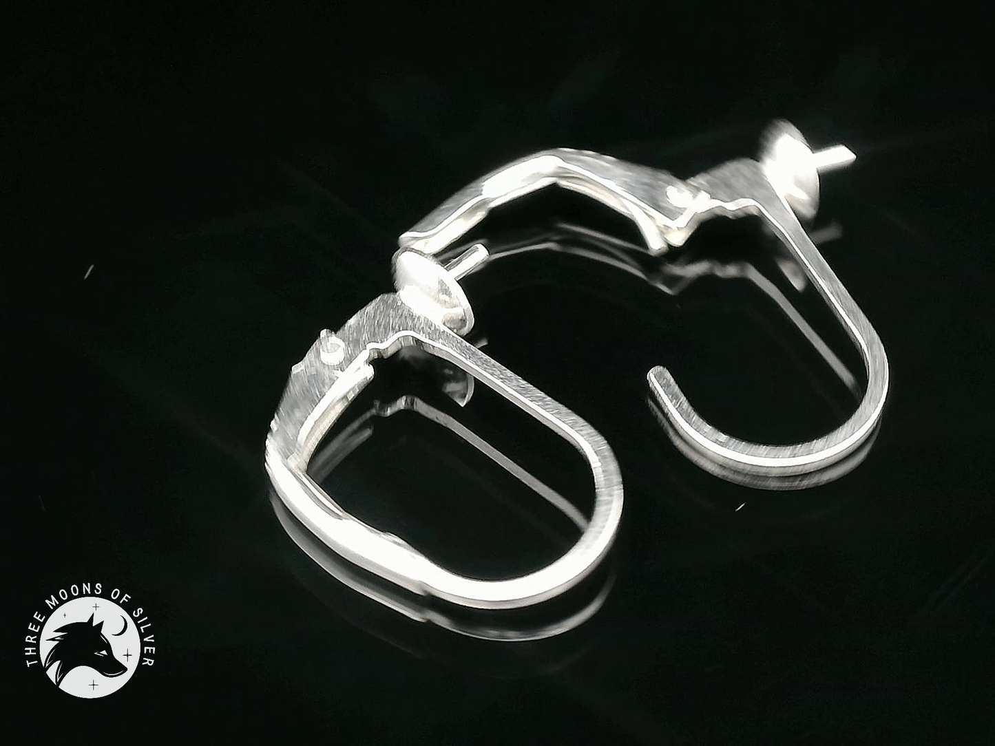 Silver Lever Back Earrings 13mm