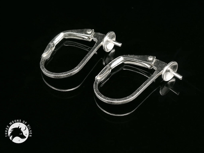 Silver Lever Back Earrings 13mm