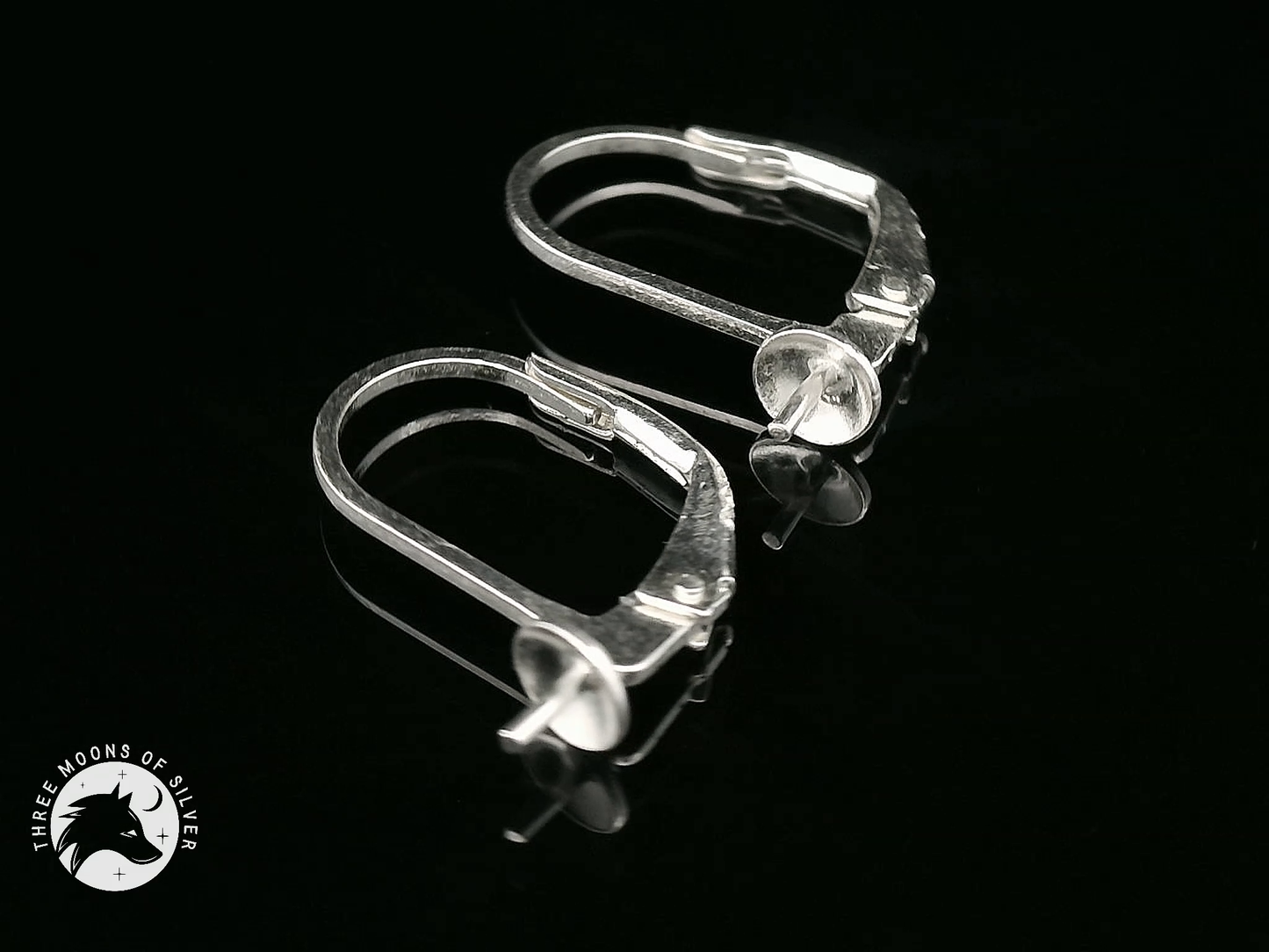 Silver Lever Back Earrings 13mm