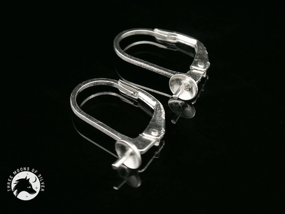 Silver Lever Back Earrings 13mm