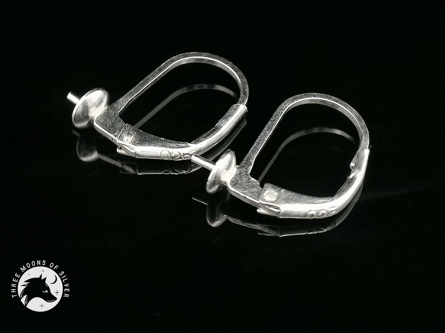 Silver Lever Back Earrings 13mm