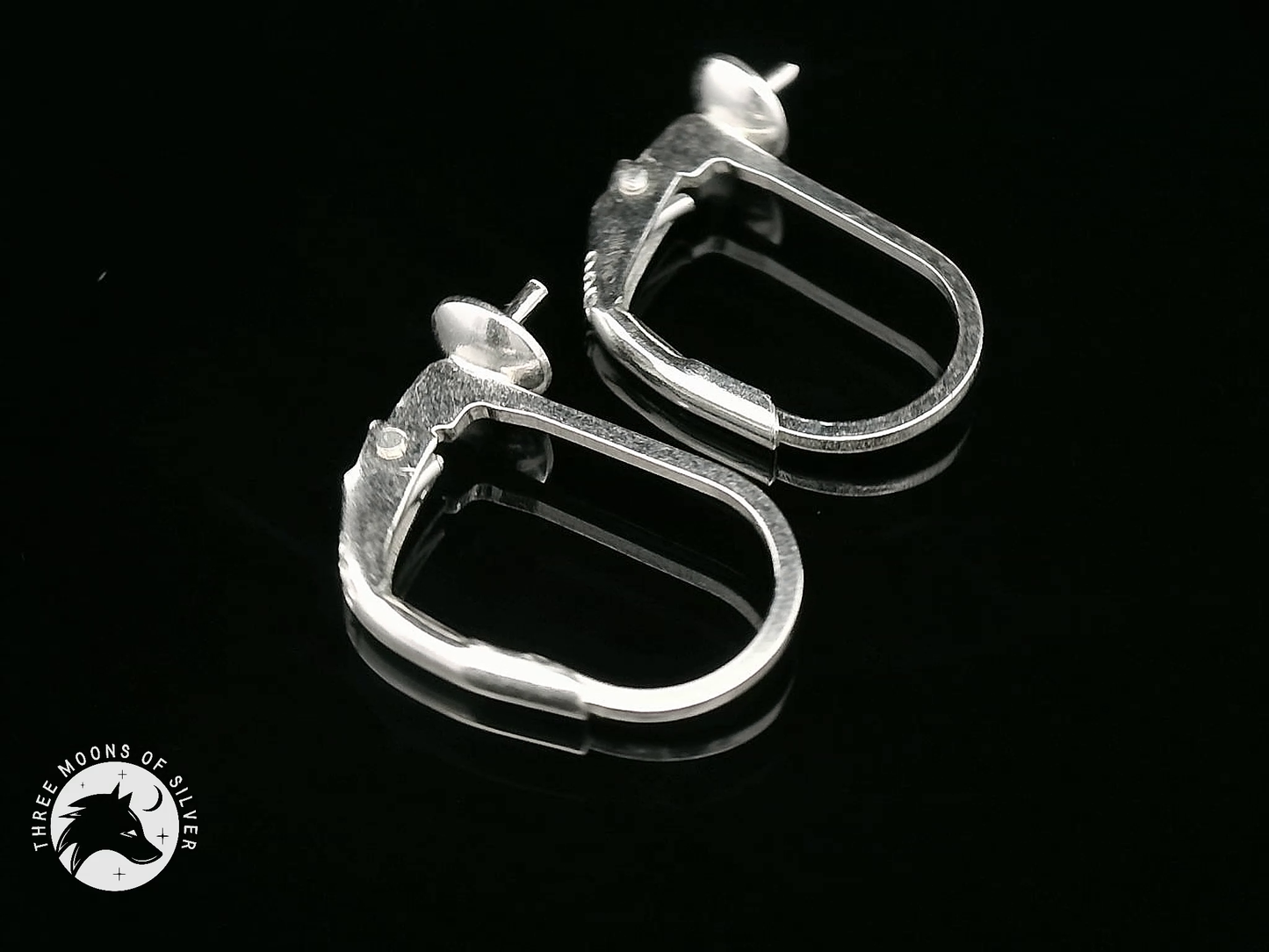 Silver Lever Back Earrings 13mm