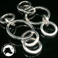 Elegant Silver Rings Dangle Earrings 50mm