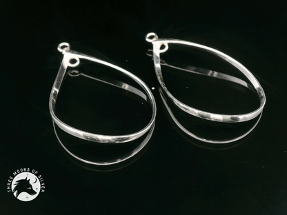 Elegant Teardrop Pendant for Earrings 39mm