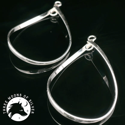 Elegant Teardrop Pendant for Earrings 39mm