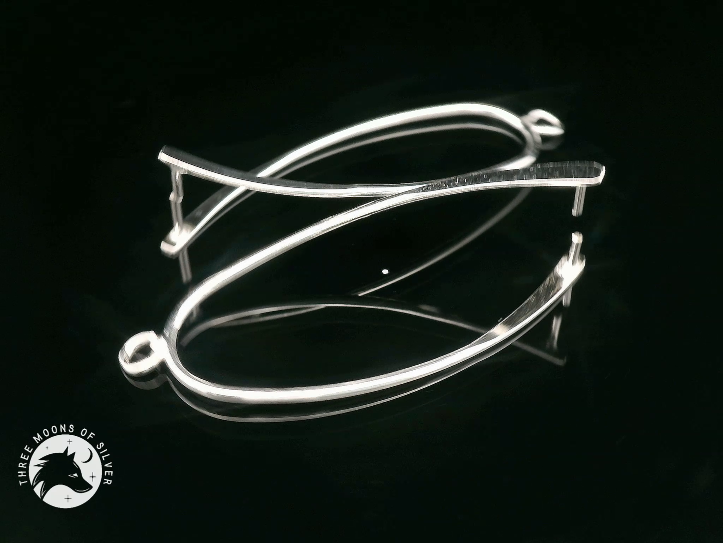Elegant Silver Pendants for Earrings 40mm