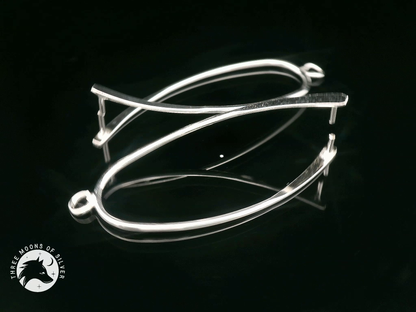 Elegant Silver Pendants for Earrings 40mm