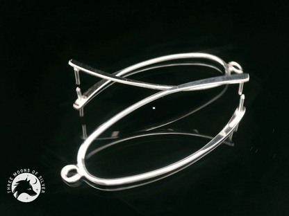 Elegant Silver Pendants for Earrings 40mm
