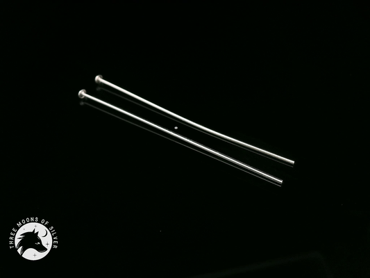 Long Silver Earrings 40mm