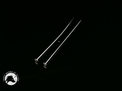 Long Silver Earrings 40mm