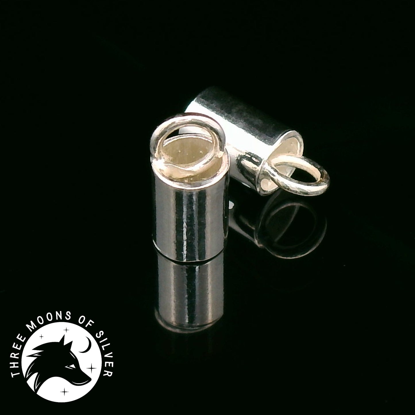 Silver Crimp Cap 6mm