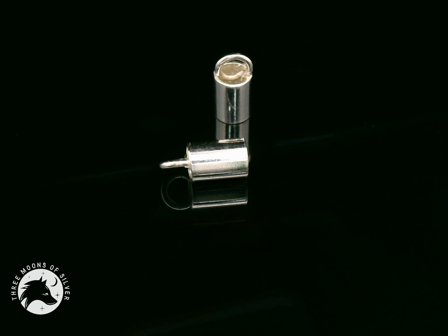 Silver Crimp Cap 6mm