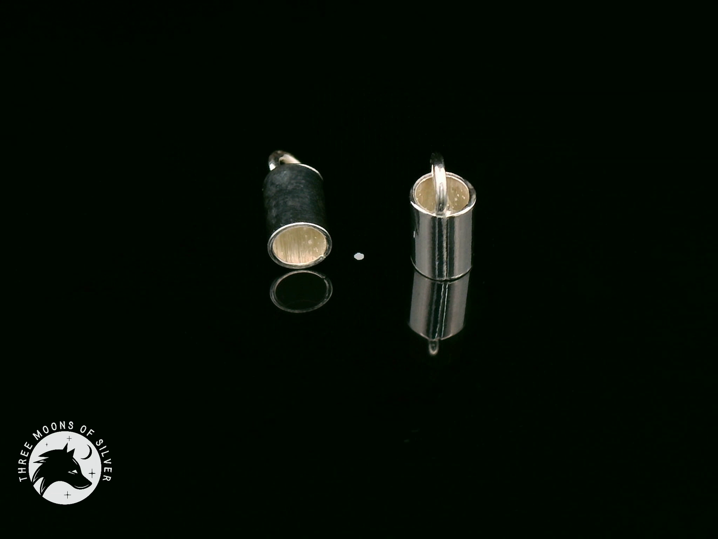Silver Crimp Cap 6mm